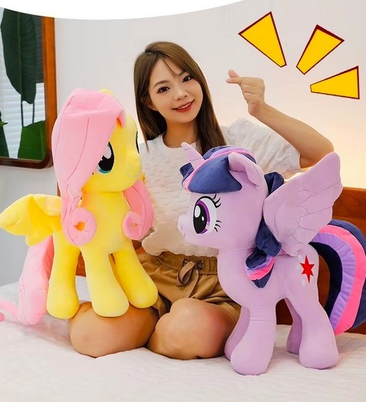 DUŻA MASKOTKA PRZYTULANKA PLUSZAK MISIEK KUCYK JEDNOROŻEC FLUTTERSHY 50cm