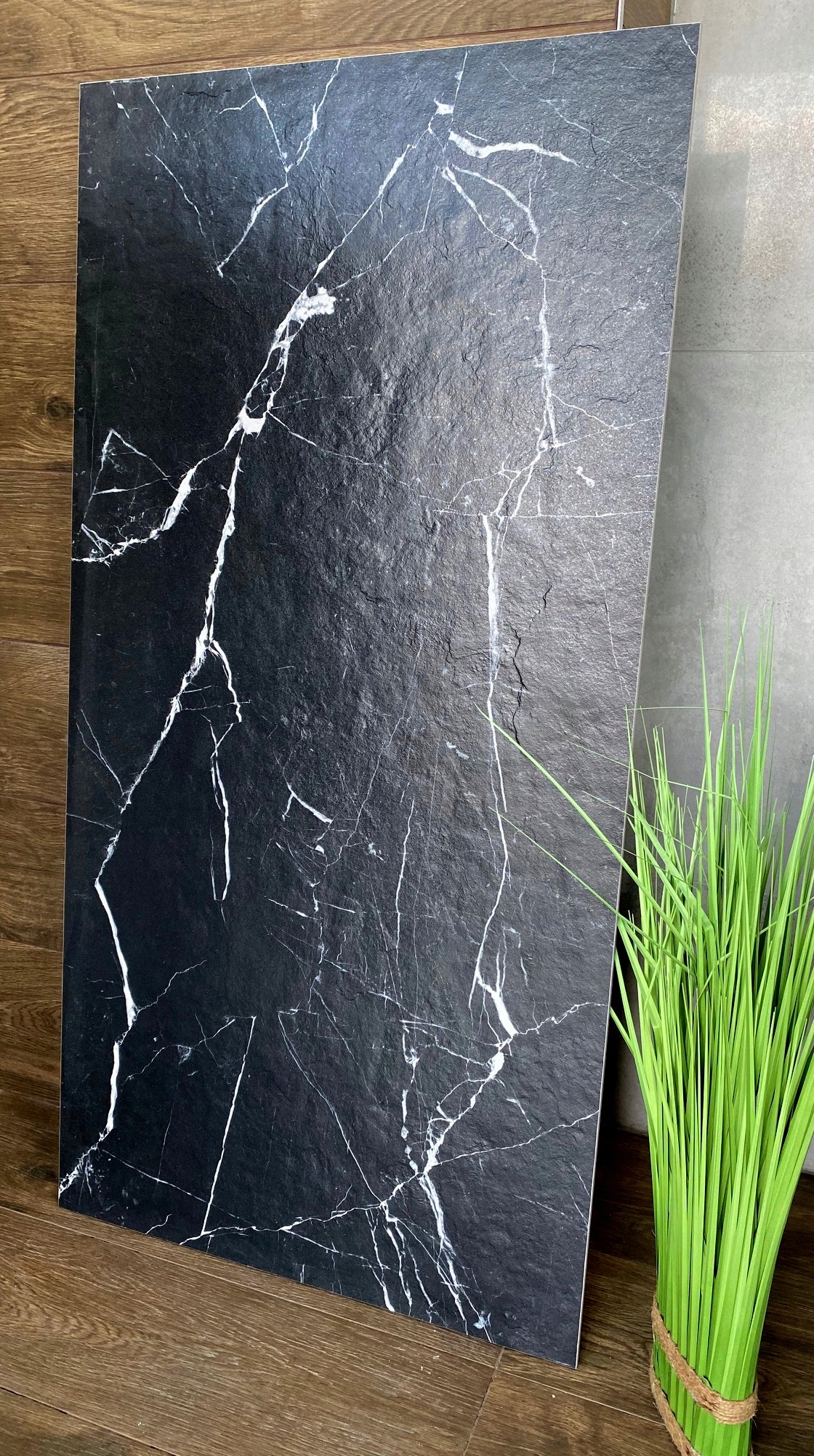 CZARNY GRES ze srebrną żyłą 120X60 Czarny Marmur MATOWY - SUPER CENA!!!