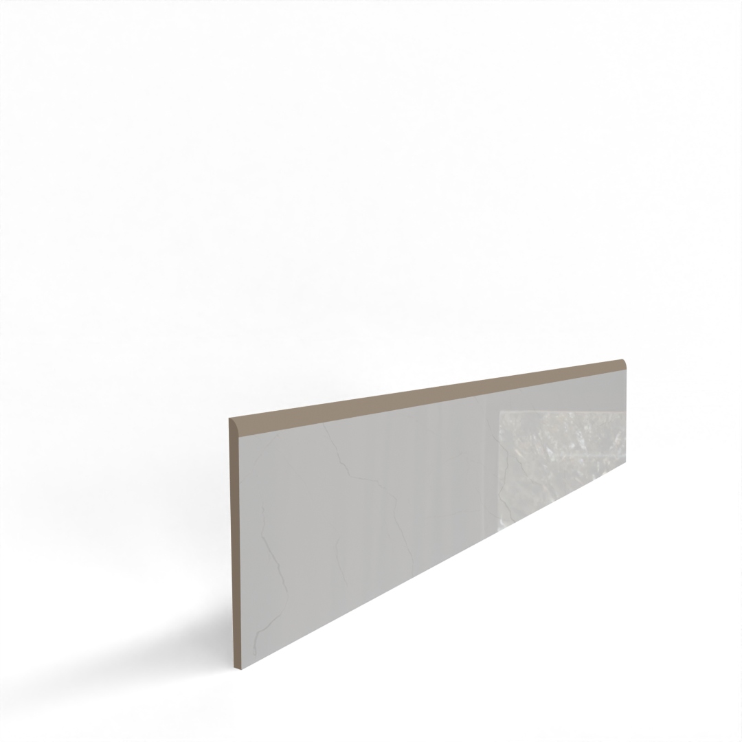 Cokół gresowy BIAŁY MARMUR POŁYSK 60cm, wykończenie podłogi WYPRZEDAŻ