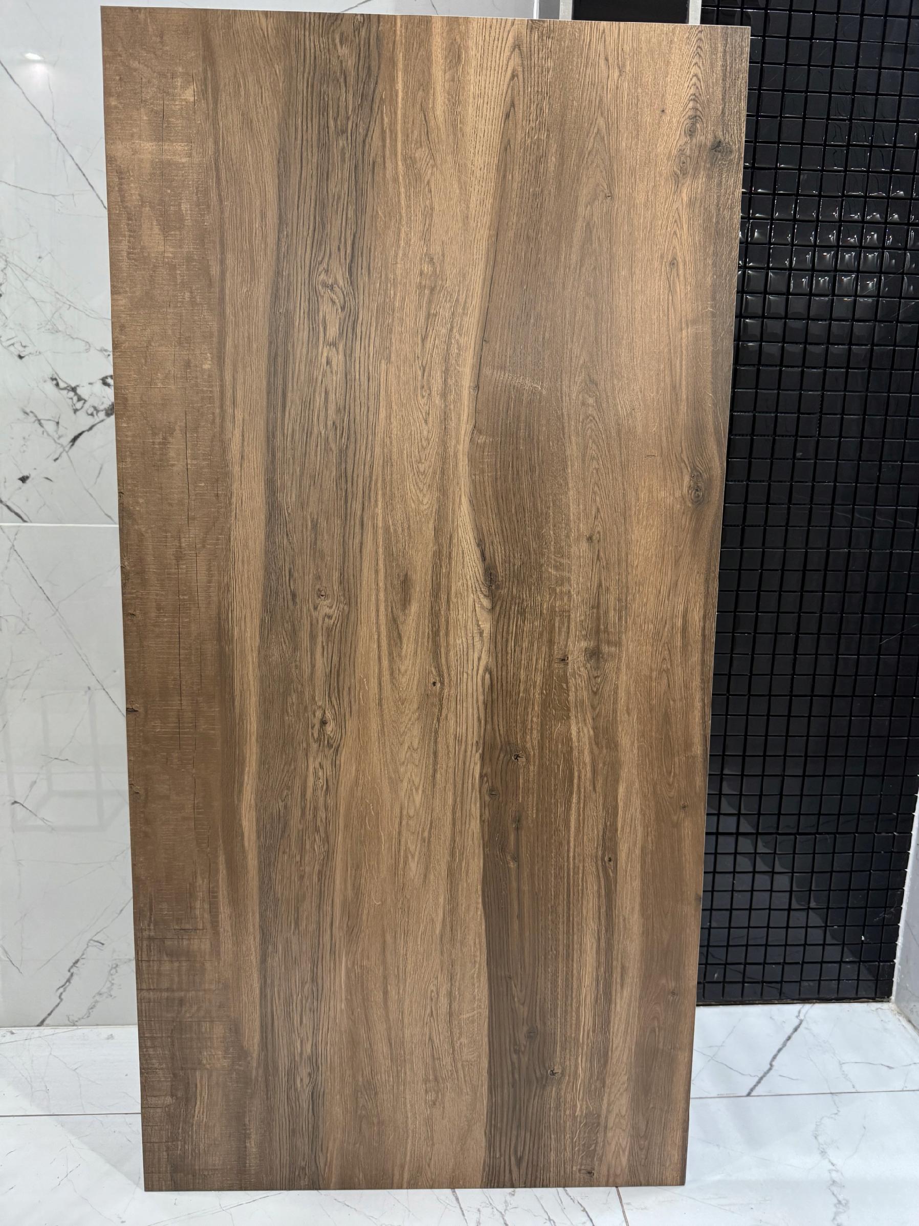 Płytka gresowa drewnopodobna 120x60 cm - ciemny dąb, format XL, gat. I