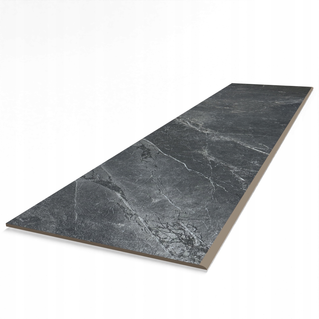 Stopnica schodowa gres grafit antracyt - bez nacięć antypoślizgowych 160x30