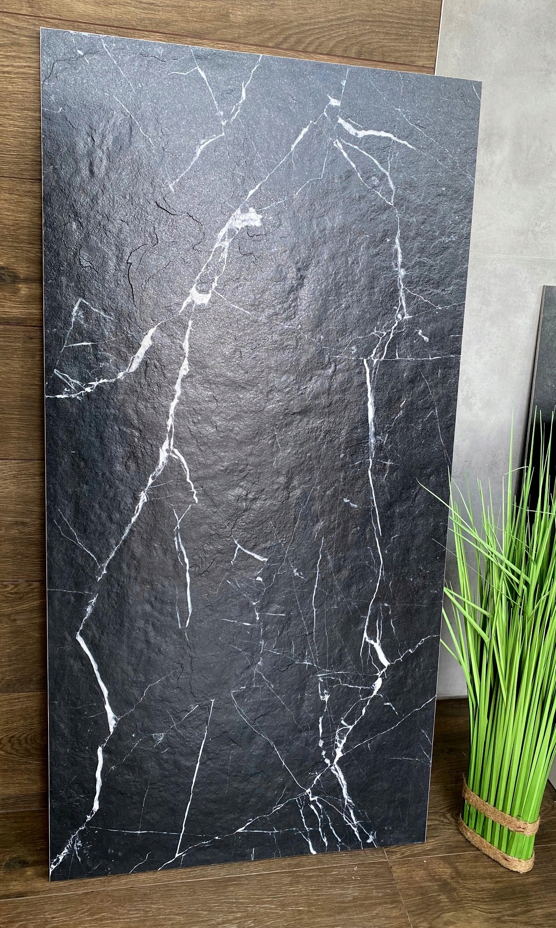 CZARNY GRES ze srebrną żyłą 120X60 Czarny Marmur MATOWY - SUPER CENA!!!