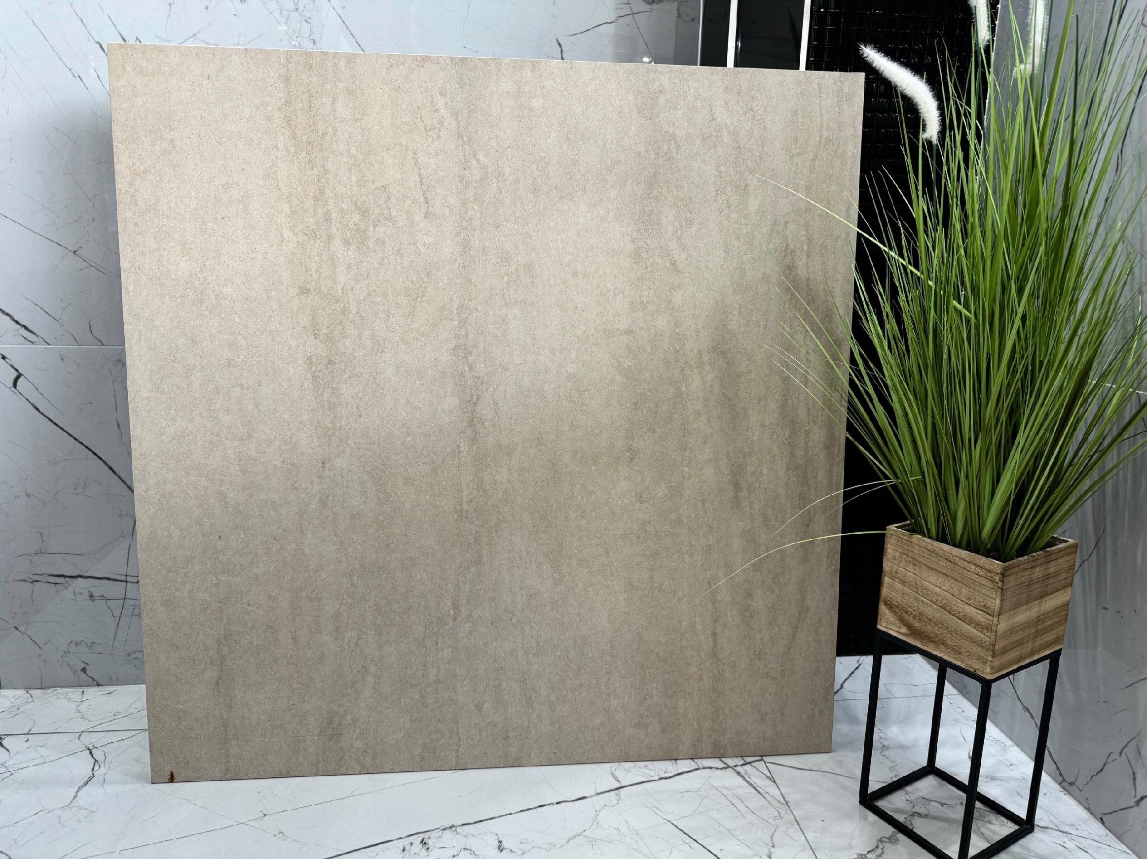 Płytka gresowa BEŻ 120x120 mat ciepły beton piaskowy gres wielkoformatowy