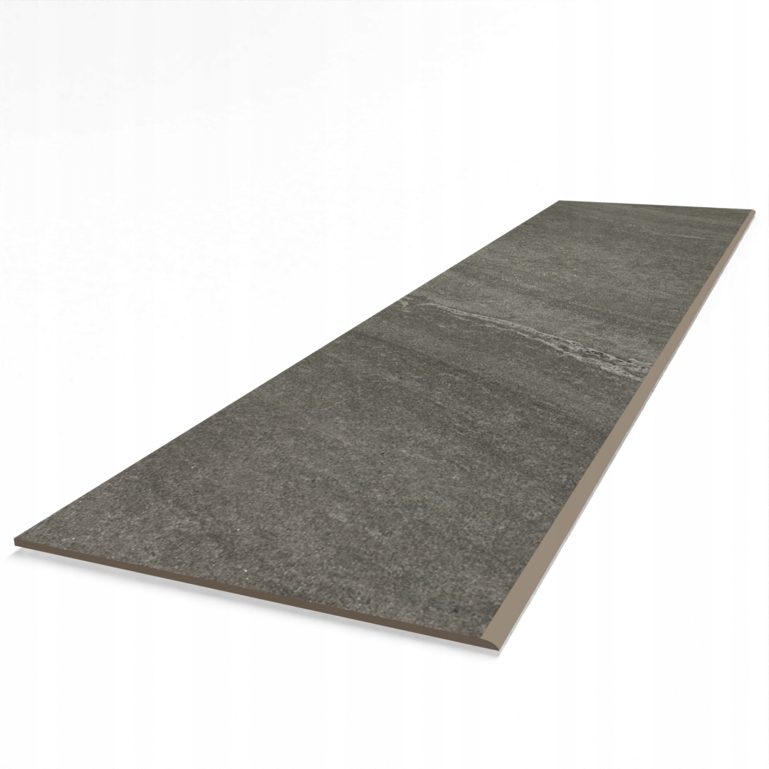 Stopnica schodowa gres grafit antracyt - bez ryfli antypoślizgowych 140x30