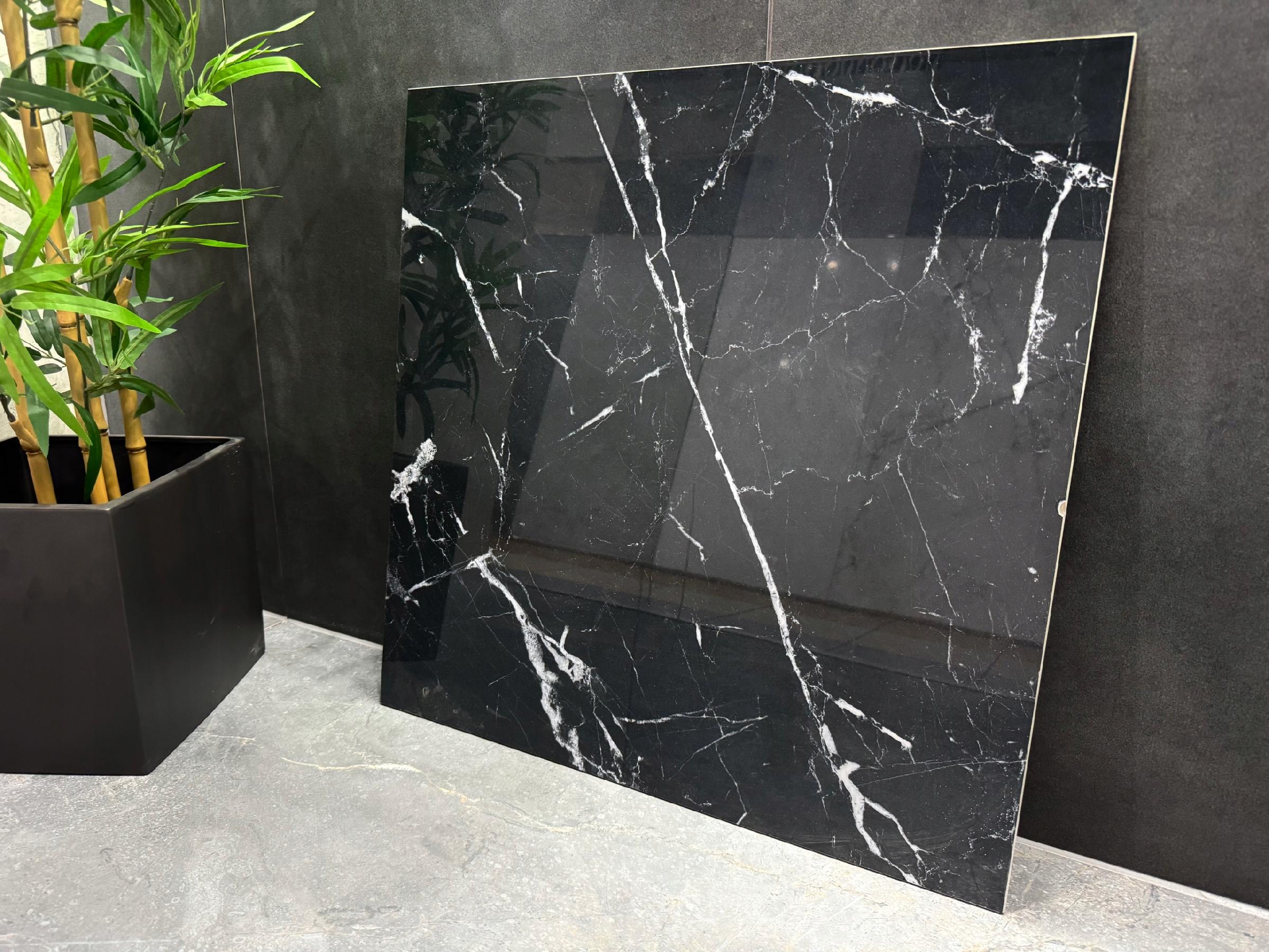 CZARNE płytki polerowane 60x60 SREBRNA ŻYŁKA Wysoki Połysk WYPRZEDAŻ!!!