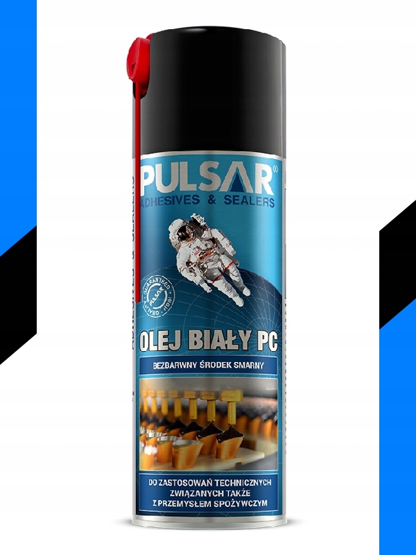 OLEJ BIAŁY PULSAR BEZBARWNY ŚRODEK SMARNY SPRAY 400 ml