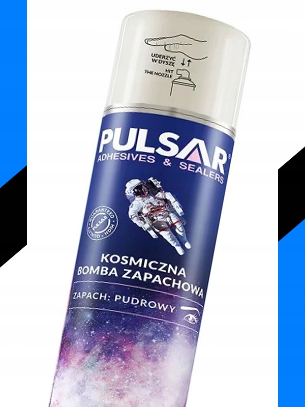 ODŚWIEŻACZ POWIETRZA SPRAY KOSMICZNA BOMBA ZAPACHOWA PULSAR PUDROWA 750 ml