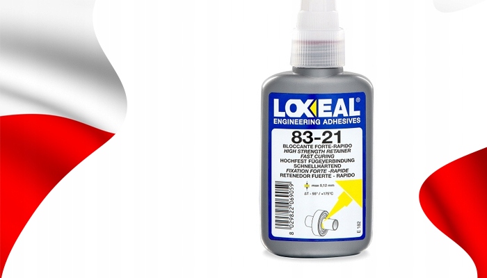 KLEJ DO ŁOŻYSK PIAST TULEI LOXEAL 83-21 DUŻA WYTRZYMAŁOŚĆ 50 ml