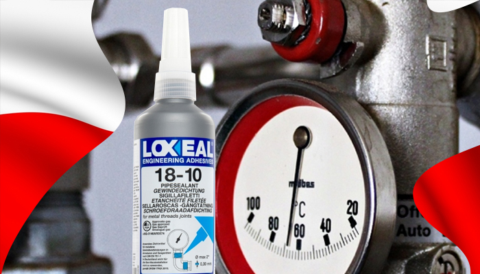 USZCZELNIACZ KLEJ DO GWINTÓW LOXEAL 18-10 ŁATWO DEMONTOWALNY 250 ml