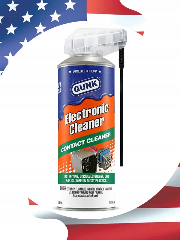 SPRAY DO CZYSZCZENIA STYKÓW ELEKTRYCZNYCH GUNK 400 ml