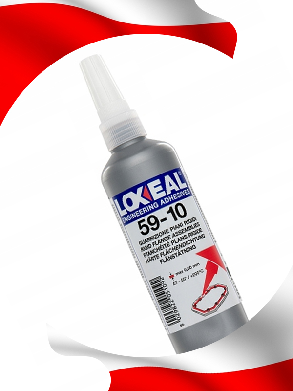 USZCZELNIACZ ZŁĄCZY KOŁNIERZOWYCH LOXEAL 59-10 WYSOKA LEPKOŚĆ +200°C 250 ml