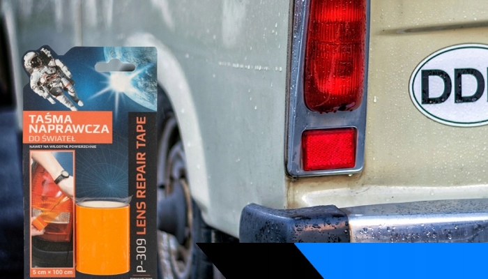 TAŚMA NAPRAWCZA DO ŚWIATEŁ KIERUNKOWSKAZU POMARAŃCZOWA PULSAR KP309 1m