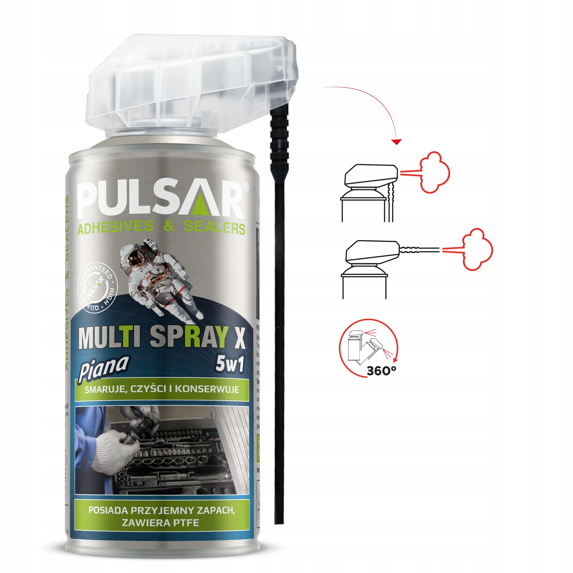 SMAR WIELOFUNKCYJNY PŁYNNY PULSAR MULTI SPRAY X PTFE AEROZOL 150 ml