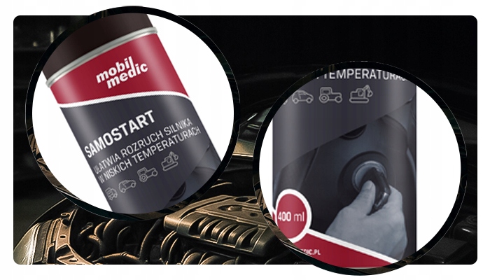 SAMOSTART MOBIL MEDIC STARTER PREPARAT DO URUCHOMIENIA SILNIKA SPRAY 400 ml