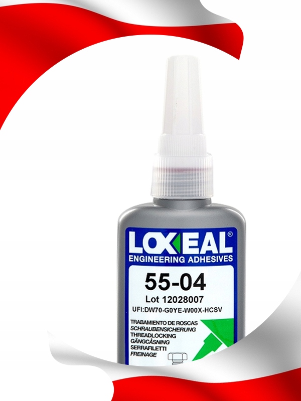 KLEJ DO GWINTÓW ŚRUB LOXEAL 55-04 ŚREDNIO DEMONTOWALNY 50 ml