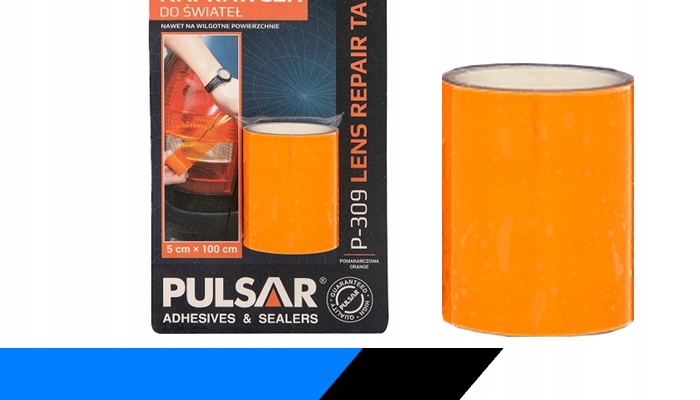 TAŚMA NAPRAWCZA DO ŚWIATEŁ KIERUNKOWSKAZU PULSAR KP309 POMARAŃCZOWA 1m