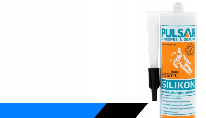 SILIKON WYSOKOTEMPERATUROWY PULSAR CZERWONY +360°C 300 ml
