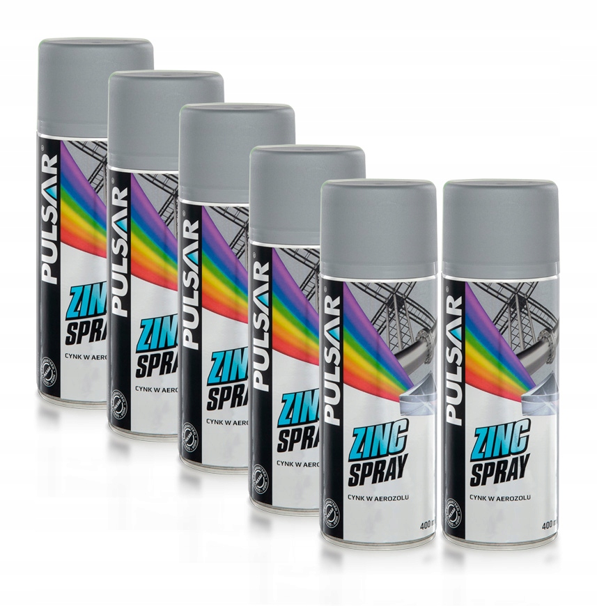 CYNK W SPRAYU PULSAR OCYNK PODKŁAD ANTYKOROZYJNY 400 ml x6
