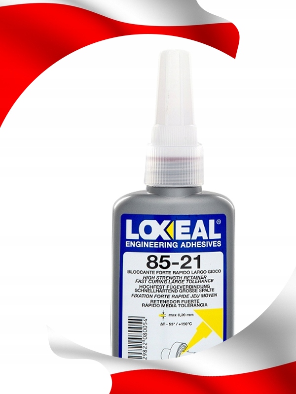 KLEJ DO ŁOŻYSK TULEI PIAST LOXEAL 85-21 MAKSYMALNA SIŁA MOCOWANIA 50 ml