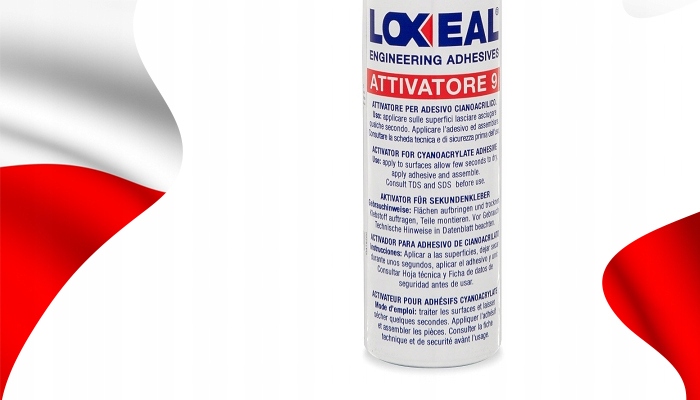 AKTYWATOR DO KLEJÓW CYJANOAKRYLOWYCH CA LOXEAL 9 SPRAY 200 ml