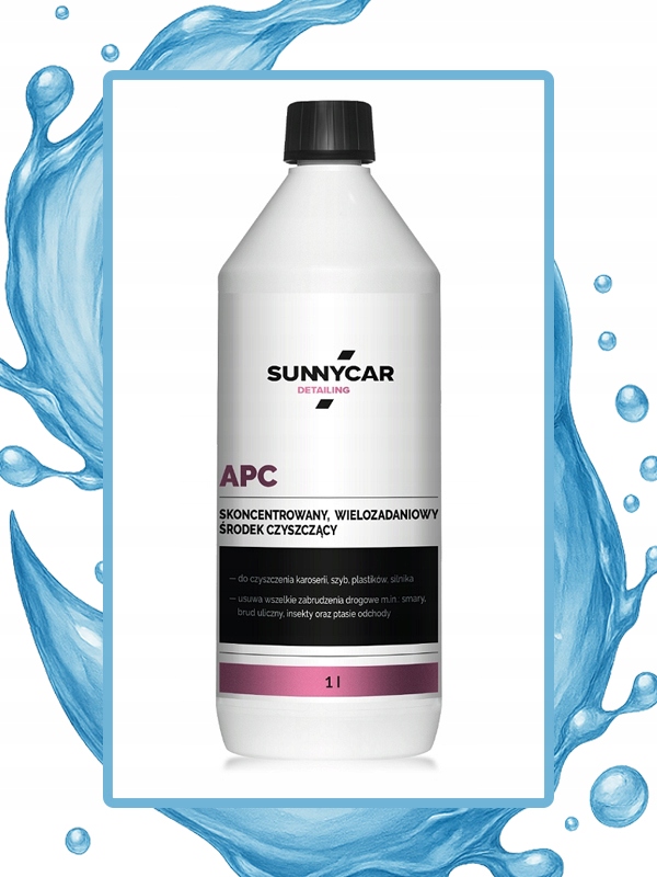 APC UNIWERSALNY WIELOZADANIOWY ŚRODEK CZYSZCZĄCY SUNNYCAR 1L
