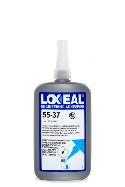 KLEJ DO GWINTÓW USZCZELNIACZ LOXEAL 55-37 ZASTĘPUJE LUTOWANIE 250 ml