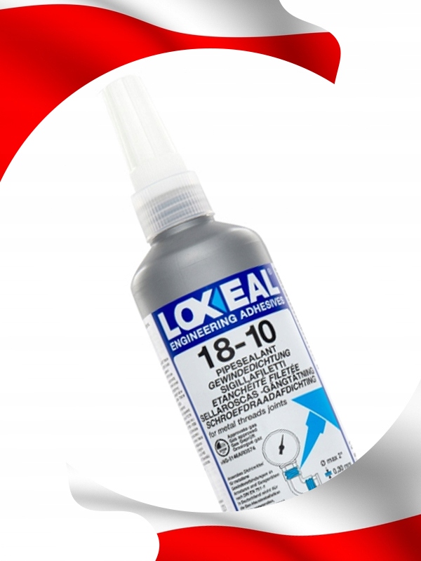 KLEJ DO GWINTÓW USZCZELNIACZ LOXEAL 18-10 ŁATWO DEMONTOWALNY 250 ml