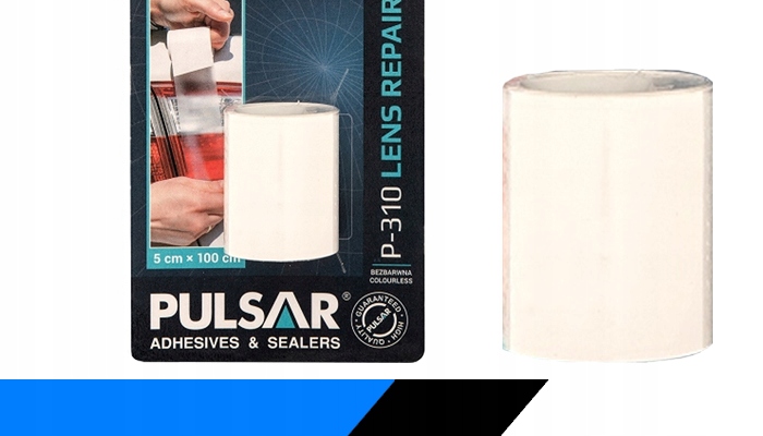 TAŚMA NAPRAWCZA DO ŚWIATEŁ COFANIA BEZBARWNA PULSAR P-310 1m