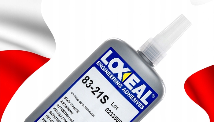 KLEJ DO ŁOŻYSK TULEI PIAST LOXEAL 83-21 DUŻA WYTRZYMAŁOŚĆ 250 ml