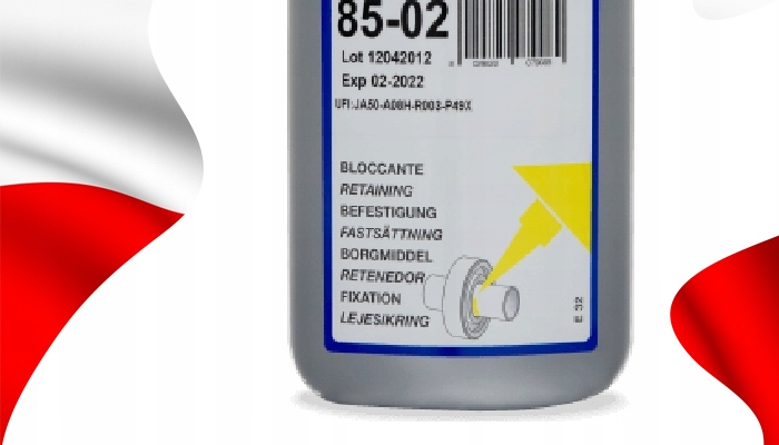 KLEJ DO OSADZANIA ŁOŻYSK TULEI WAŁÓW MOCNY LOXEAL 85-02 250 ml