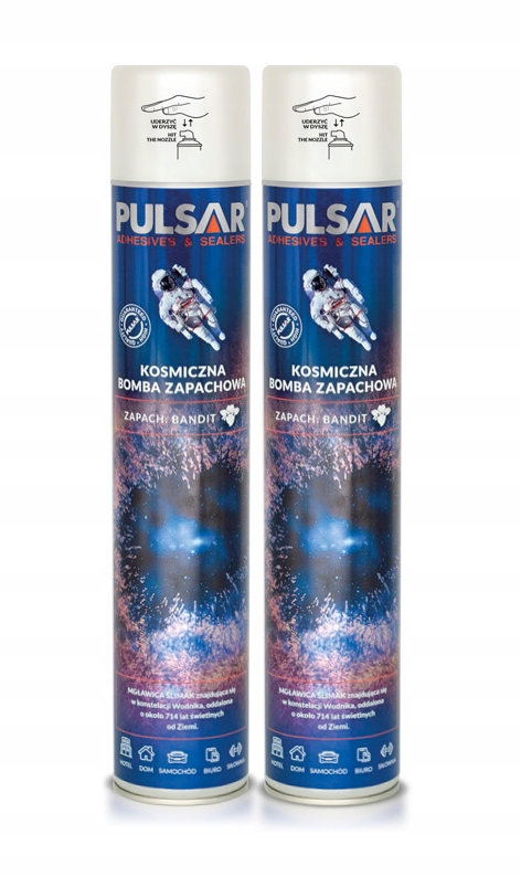 ODŚWIEŻACZ POWIETRZA SPRAY PULSAR ZAPACH DLA MĘŻCZYZN BANDIT 750 ml x2