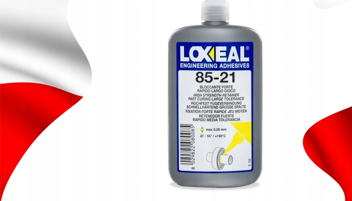 KLEJ DO ŁOŻYSK PIAST TULEI LOXEAL 85-21 MAKSYMALNA SIŁA MOCOWANIA 250 ml