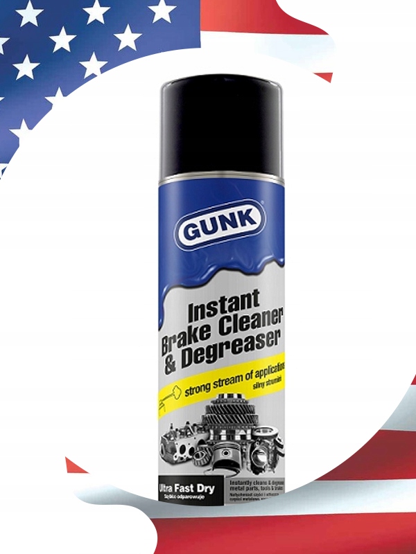 ZMYWACZ DO HAMULCÓW TARCZ HAMULCOWYCH GUNK 600 ml BARDZO SILNY STRUMIEŃ
