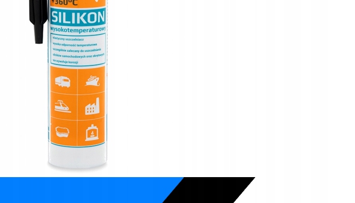 SILIKON WYSOKOTEMPERATUROWY PULSAR CZARNY +360°C 300 ml