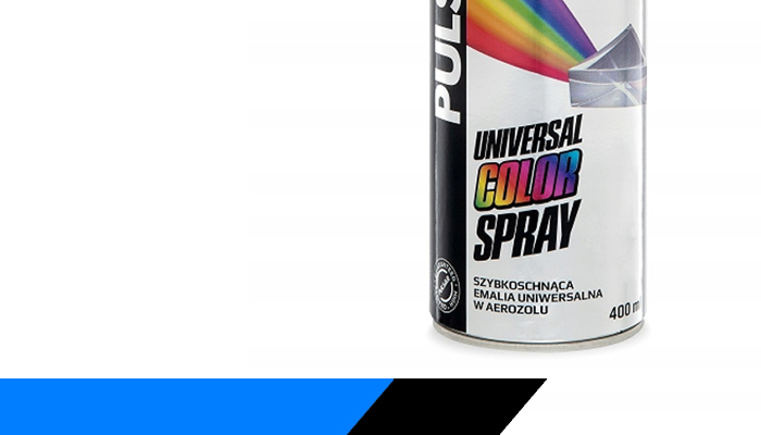FARBA LAKIER CZARNY POŁYSK PULSAR SPRAY RAL 9005 400 ml