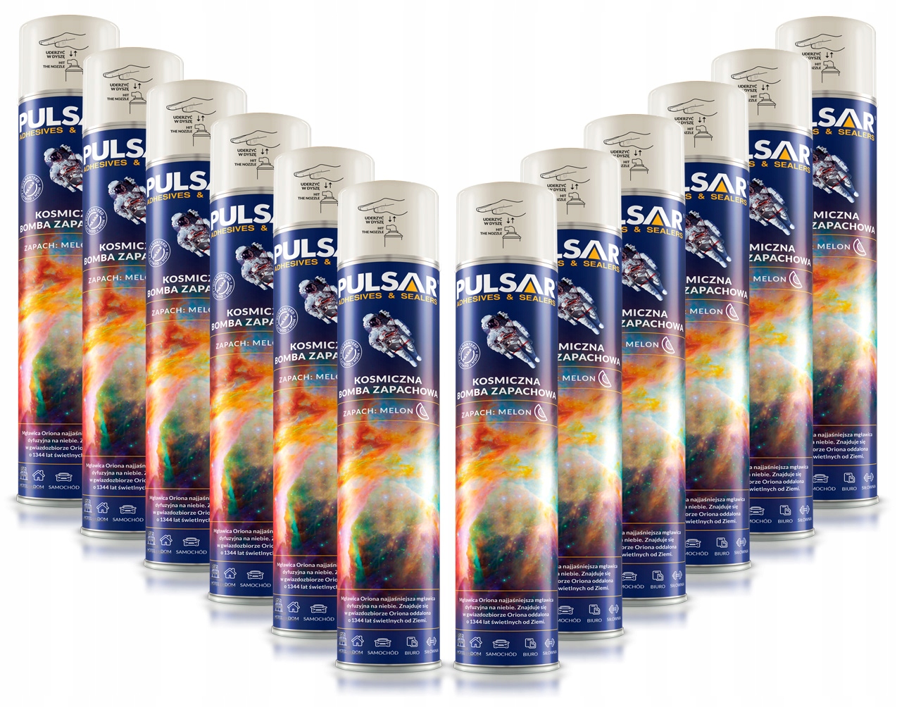 ODŚWIEŻACZ POWIETRZA SPRAY PULSAR ZAPACH MELON 750 ml x12