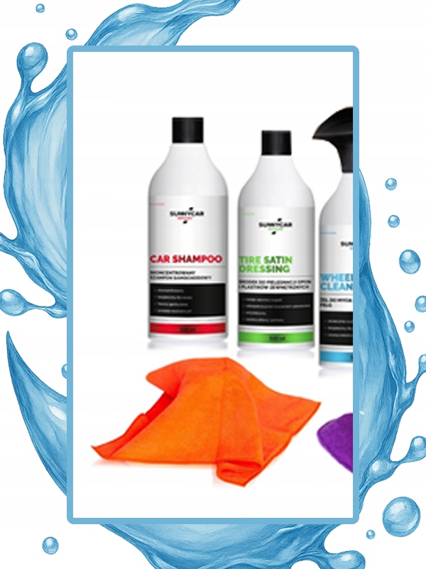 ZESTAW KOSMETYKÓW DO SAMOCHODU AUTA SUNNYCAR POMYSŁ NA PREZENT