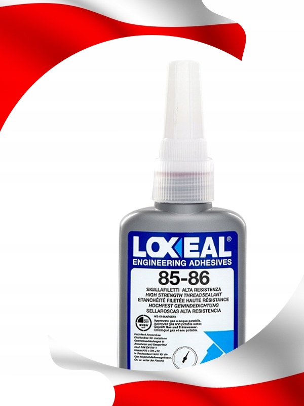 KLEJ DO GWINTÓW USZCZELNIAJĄCY LOXEAL 85-86 TRUDNO DEMONTOWALNY 50 ml