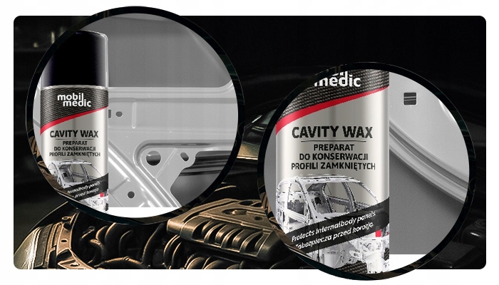 ŚRODEK DO KONSERWACJI PROFILI ZAMKNIĘTYCH MOBIL MEDIC NA BAZIE WOSKU 400 ml