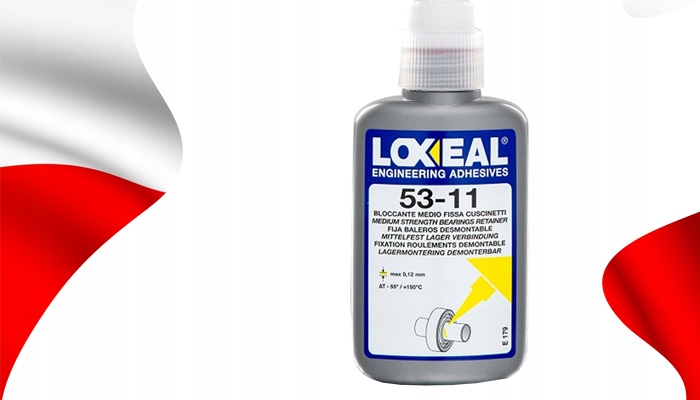 KLEJ DO ŁOŻYSK TULEJEK WAŁÓW LOXEAL 53-11 ŚREDNIO DEMONTOWALNY 50 ml