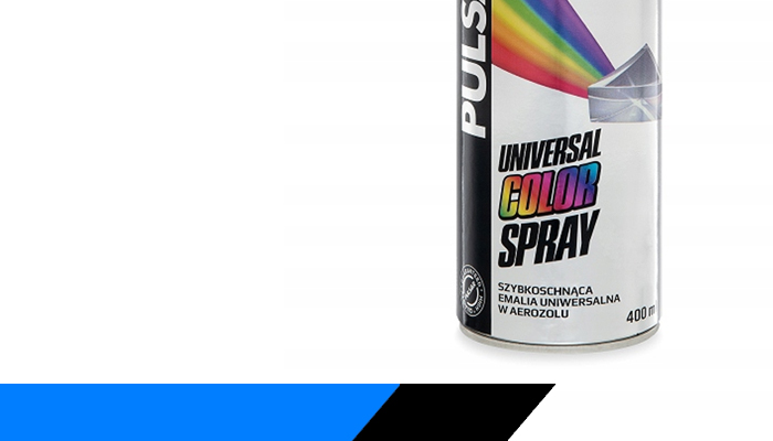 LAKIER EMALIA CZARNA MAT PULSAR SPRAY RAL 9005 400 ml