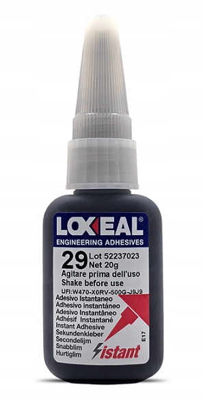 KLEJ CYJANOAKRYLOWY Z AKTYWATOREM CZARNY LOXEAL 29 20 g + 150 ml