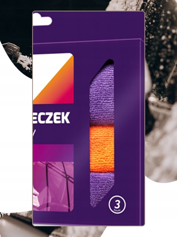 ZESTAW ŚCIERECZEK Z MIKROFIBRY 3 szt MIKROFIBRA BRUMM UNIWERSALNE