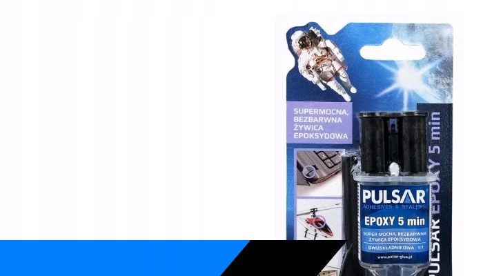KLEJ EPOKSYDOWY DWUSKŁADNIKOWY PULSAR SZYBKOSCHNĄCY BEZBARWNY 5 MINUT 6 ml