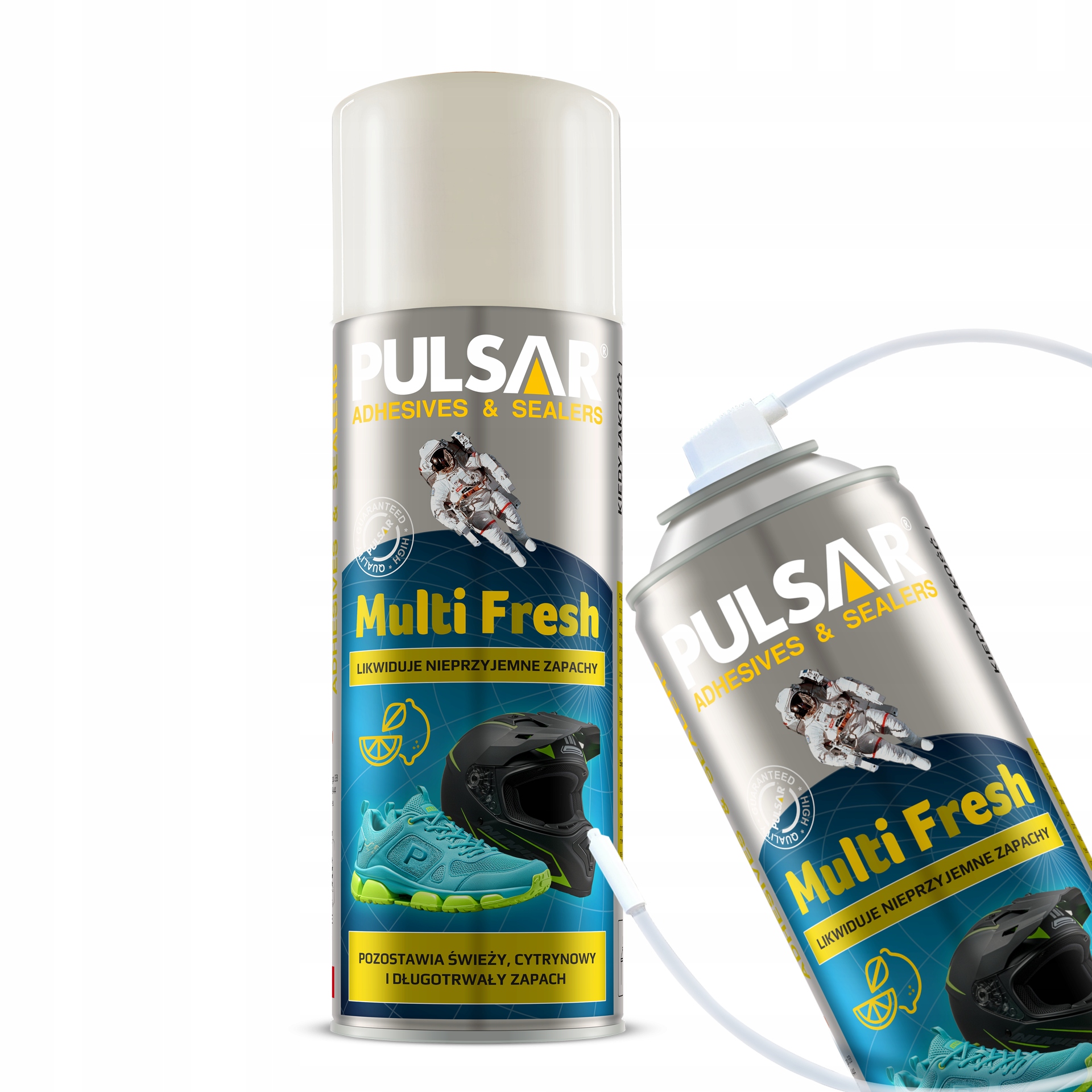 ODŚWIEŻACZ DO BUTÓW KASKÓW PULSAR MULTI SPRAY ZAPACH CYTRYNOWY 400 ml
