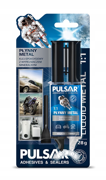 KLEJ DO METALU PŁYNNY METAL SPAWANIE NA ZIMNO EPOKSYDOWY PULSAR 28 g