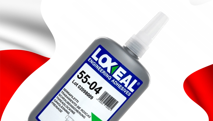 LOXEAL 55-04 KLEJ ZABEZPIECZANIE GWINTÓW ŚREDNIO DEMONTOWALNY 250 ml