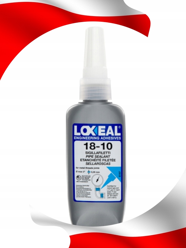 KLEJ DO GWINTÓW USZCZELNIACZ LOXEAL 18-10 ŁATWO DEMONTOWALNY 50 ml