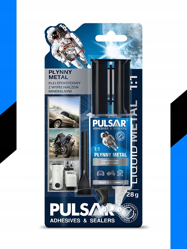 KLEJ DO METALU PŁYNNY METAL SPAWANIE NA ZIMNO EPOKSYDOWY PULSAR 28 g