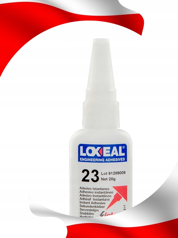KLEJ CYJANOAKRYLOWY CA LOXEAL 23 BŁYSKAWICZNY SEKUNDOWY UNIWERSALNY 20 g